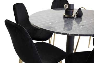 Rund matgrupp Venture Home Grå marmor - Huonekalut - Pöytä & ruokailuryhmä - Ruokailuryhmä