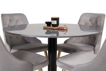 Rund matgrupp Venture Home Grå marmor - Huonekalut - Pöytä & ruokailuryhmä - Ruokailuryhmä
