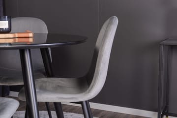 Rund matgrupp Venture Home Grå Svart 4st - Huonekalut - Pöytä & ruokailuryhmä - Ruokailuryhmä