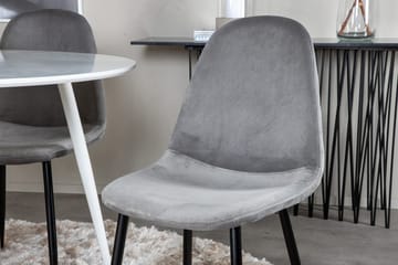 Rund matgrupp Venture Home Grå Vit 4st - Huonekalut - Pöytä & ruokailuryhmä - Ruokailuryhmä