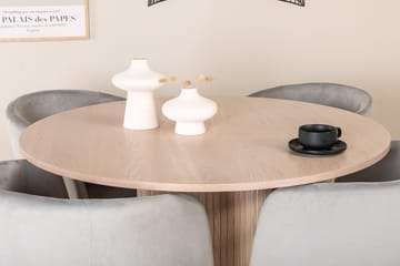 Rund matgrupp Venture Home Grå Vitlaserat 4st - Huonekalut - Pöytä & ruokailuryhmä - Ruokailuryhmä