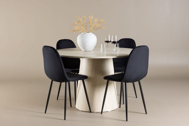 Rund matgrupp Venture Home Ljust trä