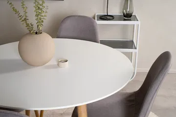 Rund matgrupp Venture Home Mörkbeige Vit Natur - Huonekalut - Pöytä & ruokailuryhmä - Ruokailuryhmä