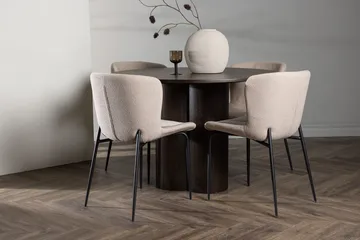 Tumma puu/Beige/Musta - Mocca, grå, svart, beige