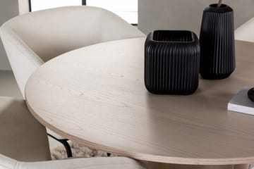 Rund matgrupp Venture Home Offwhite Ljust trä 4st - Huonekalut - Pöytä & ruokailuryhmä - Ruokailuryhmä