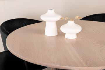 Rund matgrupp Venture Home Svart Ljust trä 4st - Huonekalut - Pöytä & ruokailuryhmä - Ruokailuryhmä