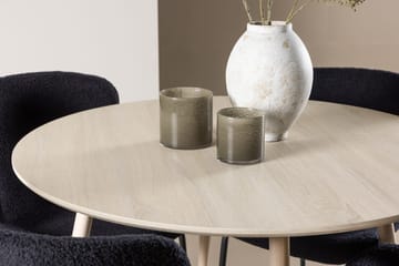 Rund matgrupp Venture Home Svart Natur 4st - Huonekalut - Pöytä & ruokailuryhmä - Ruokailuryhmä