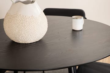 Rund matgrupp Venture Home Svart Svart 4st - Huonekalut - Pöytä & ruokailuryhmä - Ruokailuryhmä