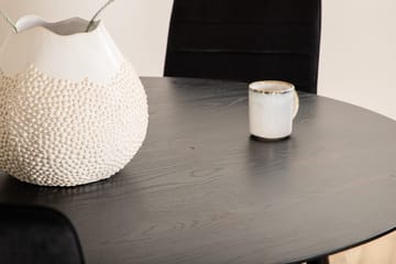 Rund matgrupp Venture Home Svart Svart 4st - Huonekalut - Pöytä & ruokailuryhmä - Ruokailuryhmä