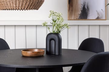 Rund matgrupp Venture Home Svart Svart 4st - Huonekalut - Pöytä & ruokailuryhmä - Ruokailuryhmä