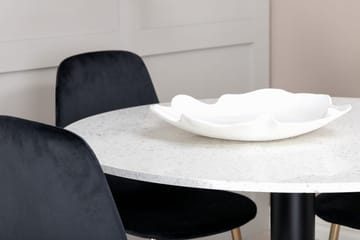 Rund matgrupp Venture Home Svart Vit 4st - Huonekalut - Pöytä & ruokailuryhmä - Ruokailuryhmä