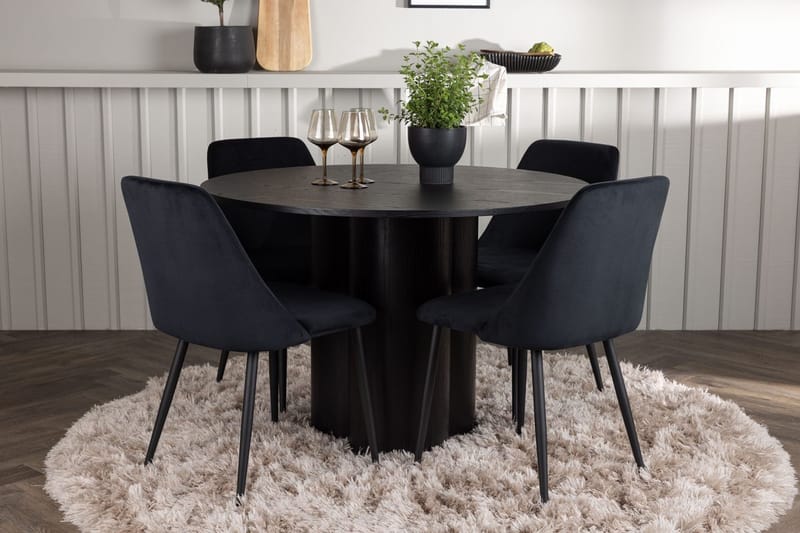 Rund matgrupp Venture Home Svart