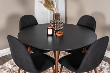 Rund matgrupp Venture Home Svart - Huonekalut - Pöytä & ruokailuryhmä - Ruokailuryhmä