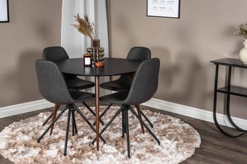 Rund matgrupp Venture Home Svart - Huonekalut - Pöytä & ruokailuryhmä - Ruokailuryhmä
