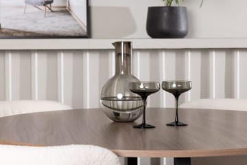 Rund matgrupp Venture Home Vit Valnöt 4st - Huonekalut - Pöytä & ruokailuryhmä - Ruokailuryhmä