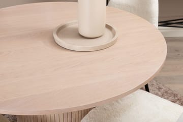 Rund matgrupp Venture Home Vit Vitputsad 4st - Huonekalut - Pöytä & ruokailuryhmä - Ruokailuryhmä