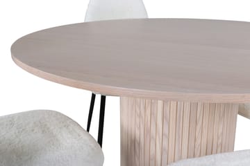 Rund matgrupp Venture Home Vit Vitputsad 4st - Huonekalut - Pöytä & ruokailuryhmä - Ruokailuryhmä