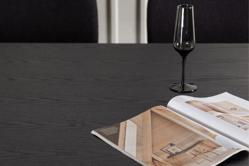 Ruokailuryhmä Achimenes 220 cm Suorakulmainen 6 Yesterday Tuolia - Musta - Huonekalut - Pöytä & ruokailuryhmä - Ruokailuryhmä