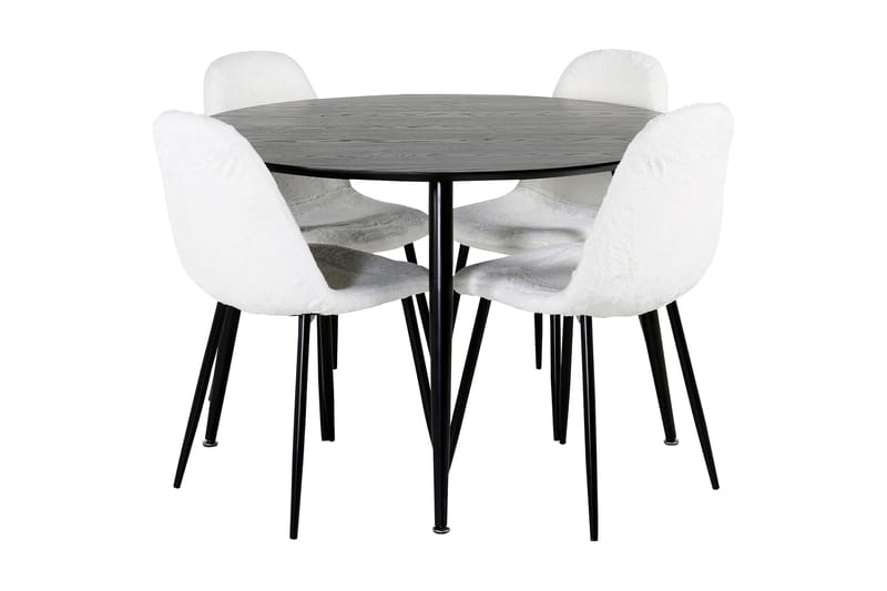Ruokailuryhmä Balisa 115 cm Pyöreä + 4 Ypas ruokatuolia