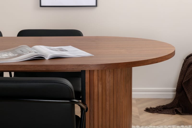 Ruokailuryhmä Bianca 200 cm Soikea 4 Tvist Tuolia - Musta - Huonekalut - Pöytä & ruokailuryhmä - Ruokailuryhmä