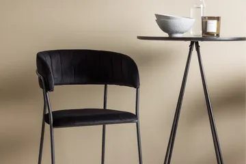 Ruokailuryhmä Bistro 60 cm Pyöreä 2 Lui Tuolia - Musta - Huonekalut - Pöyt ä & ruokailuryhmä - Ruokailuryhmä
