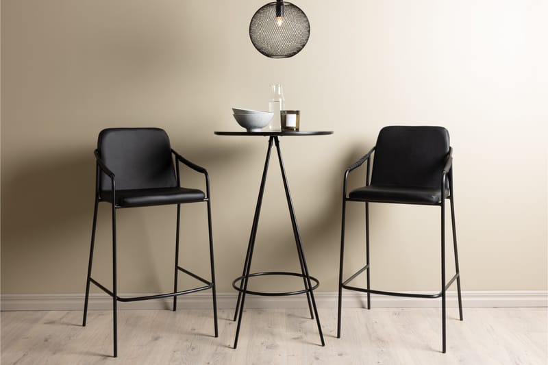 Ruokailuryhmä Bistro 60 cm Pyöreä 2 Tvist Tuolia - Musta - Huonekalut - Pöytä & ruokailuryhmä - Ruokailuryhmä