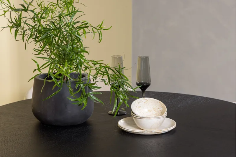 Ruokailuryhmä Copenhagen 115 cm Pyöreä 4 Berit Tuolia - Beige - Huonekalut - Pöytä & ruokailuryhmä - Ruokailuryhmä