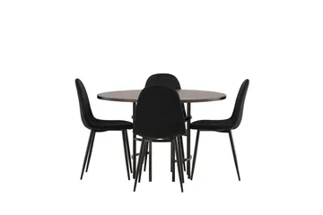 Ruokailuryhmä Copenhagen 115 cm Pyöreä 4 Polar Tuolia