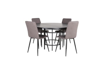 Ruokailuryhmä Copenhagen 140 cm Pyöreä 4 Windu Tuolia