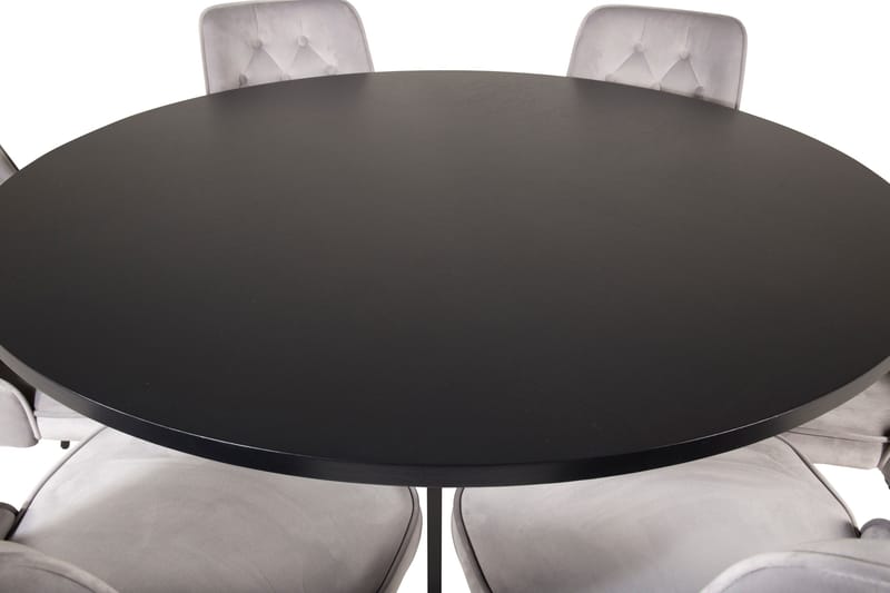 Ruokailuryhmä Copenhamn 6 Chantor Lyx tuolia Musta/Harmaa - Furniture Fashion - Huonekalut - Pöytä & ruokailuryhmä - Ruokailuryhmä