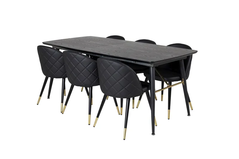 Ruokailuryhmä Deniall 180 cm 6 Chantor Ruokatuolia