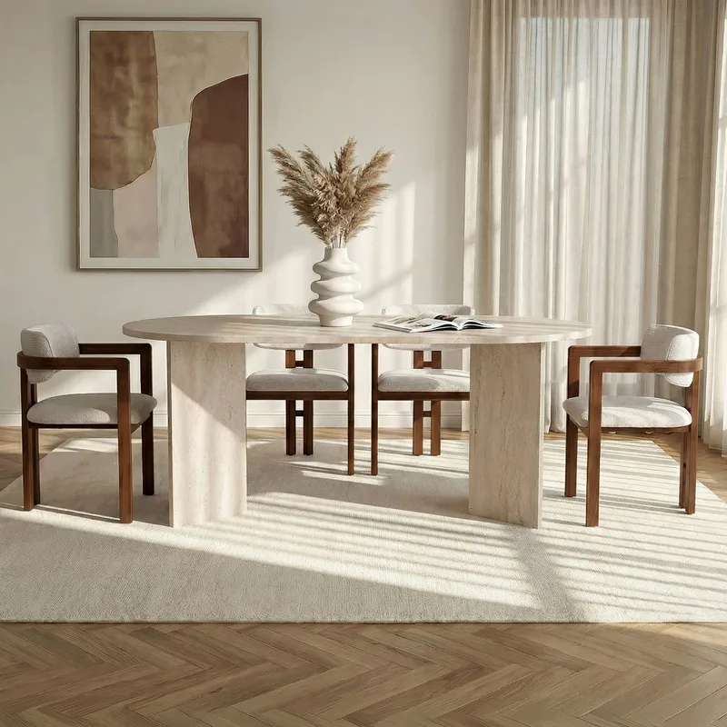 Dining Table & Chairs Set Nordure - Huonekalut - Pöytä & ruokailuryhmä - Ruokailuryhmä