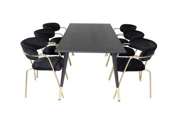 Ruokailuryhmä Dipp 180 cm Suorakulmainen 6 Arrow Tuolia