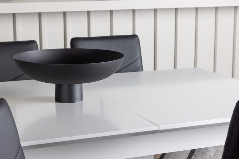 Ruokailuryhmä Disa 120 cm Suorakulmainen 4 Lily Tuolia - Musta - Huonekalut - Pöytä & ruokailuryhmä - Ruokailuryhmä