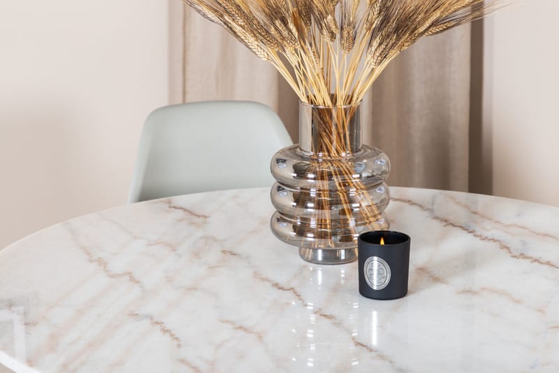 Ruokailuryhmä Estelle 106 cm Pyöreä 4 Polar Tuolia - Musta - Huonekalut - Pöytä & ruokailuryhmä - Ruokailuryhmä