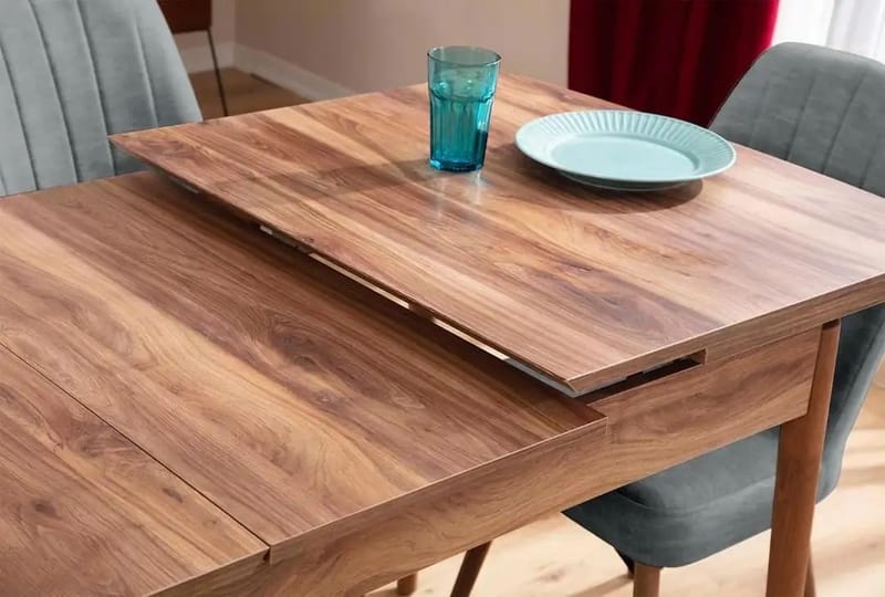 Extendable Dining Table & Chairs Set (5 Pieces) Homitis - Huonekalut - Pöytä & ruokailuryhmä - Ruokailuryhmä