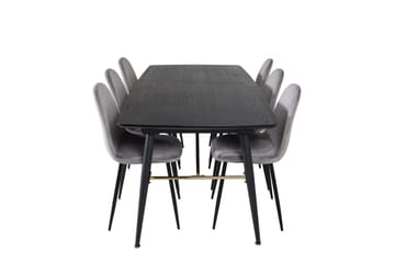 Ruokailuryhmä Gold Jatkettava 180-220 cm Suorakulmainen 6 Polar Tuolia