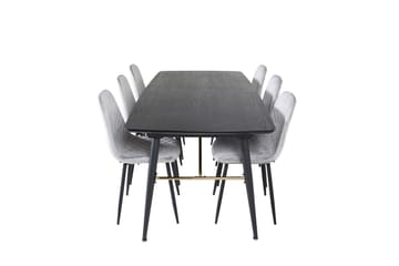 Ruokailuryhmä Gold Jatkettava 180-220 cm Suorakulmainen 6 Polar Tuolia