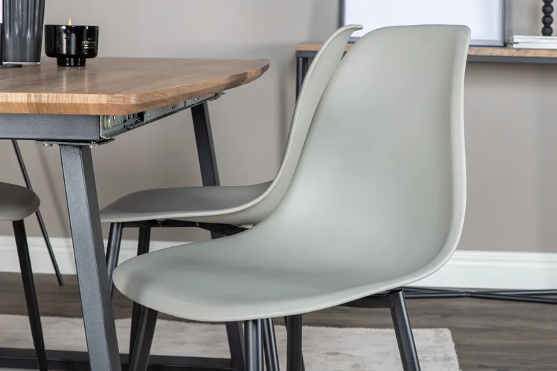 Ruokailuryhmä Inca 160 cm Suorakulmainen 4 Polar Tuolia - Musta - Huonekalut - Pöytä & ruokailuryhmä - Ruokailuryhmä