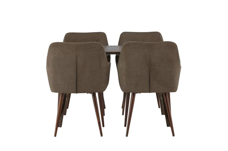 Ruokailuryhmä Kaseidon 120 cm Suorakulmainen 4 Tomorrow Tuolia, Ruskea