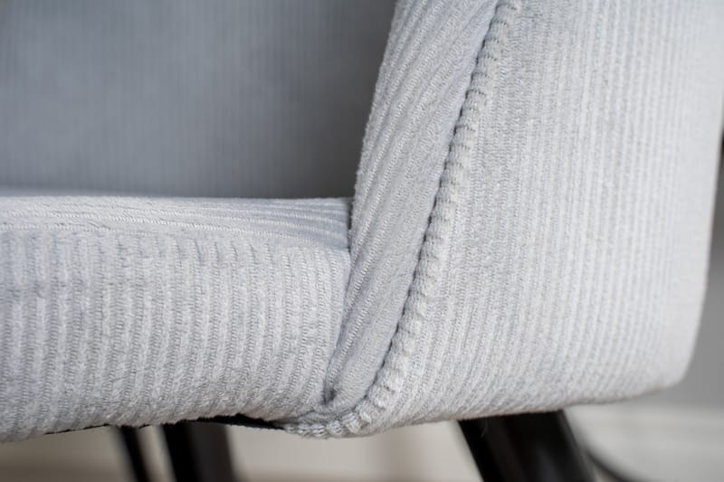 Ruokailuryhmä Möbelfashion Copenhagen-ruokailuryhmä 140 cm, pyöreä, 6 Velvet-tuolilla Musta/Vaaleanharmaa - Huonekalut - Pöytä & ruokailuryhmä - Ruokailuryhmä