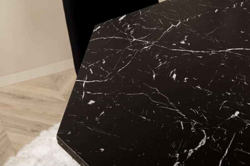 Ruokailuryhmä Marbs 110 cm Pyöreä 4 Muce Tuolia - Musta - Huonekalut - Pöytä & ruokailuryhmä - Ruokailuryhmä