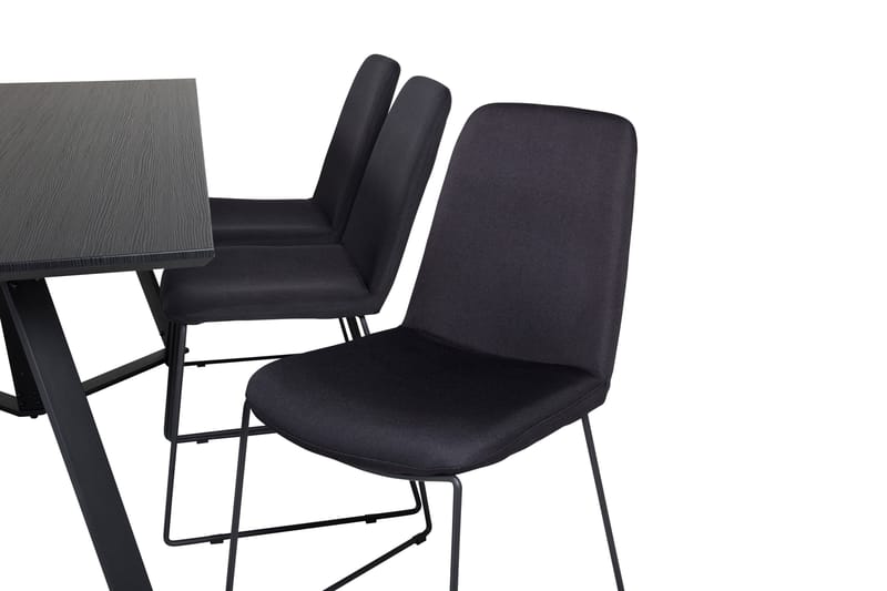 Ruokailuryhmä Marina 180 cm Suorakulmainen 6 Muce Tuolia - Musta - Huonekalut - Pöytä & ruokailuryhmä - Ruokailuryhmä