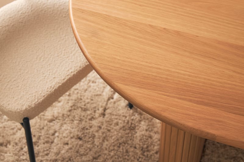 Noira Ruokapöytä 220 cm Tammi 6 Gemmiano Ruokatuolia - Tammi - Huonekalut - Pöytä & ruokailuryhmä - Ruokailuryhmä