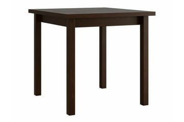 Patrickswell neliönmuotoinen ruokailuryhmä 80x80 cm – Ruokapöytä ja 4 puista ruokatuolia, joissa on verhoiltu selkänoja - Tummanruskea|Beige - Huonekalut - Pöytä & ruokailuryhmä - Ruokailuryhmä