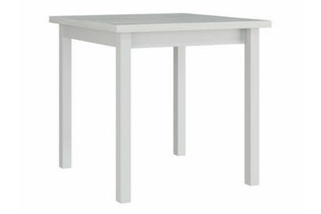 Patrickswell neliönmuotoinen ruokailuryhmä 80x80 cm – Ruokapöytä ja 4 puista ruokatuolia, joissa on verhoiltu selkänoja - Valkoinen|Harmaa - Huonekalut - Pöytä & ruokailuryhmä - Ruokailuryhmä