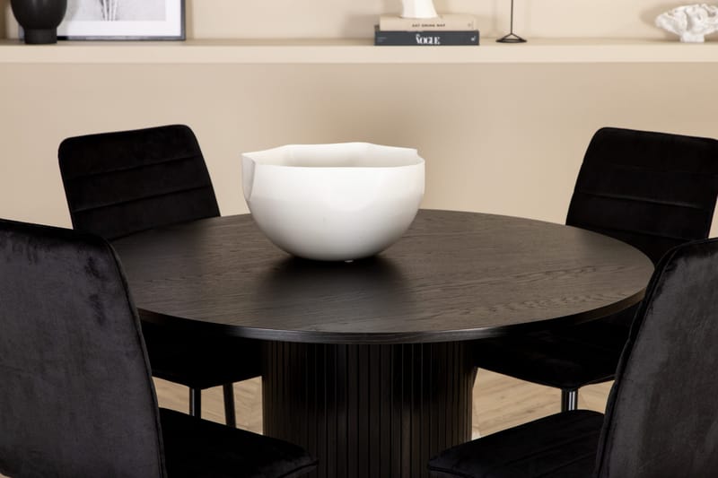 Pyöreä Bianca Ruokapöytä 4 kpl Windu Lyx Ruokatuolia - Huonekalut - Pöytä & ruokailuryhmä - Ruokailuryhmä