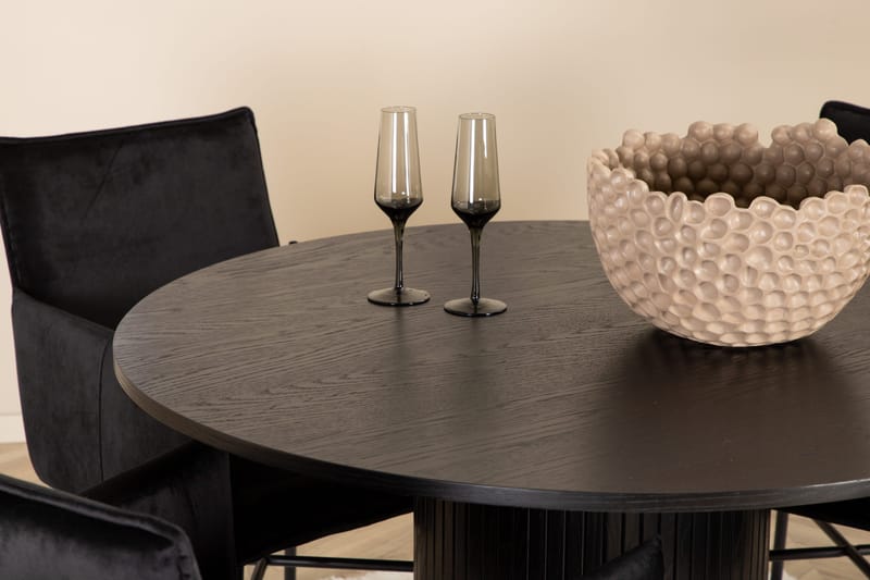 Pyöreä Bianca Ruokapöytä 4 kpl Pippi Ruokatuolia - Huonekalut - Pöytä & ruokailuryhmä - Ruokailuryhmä