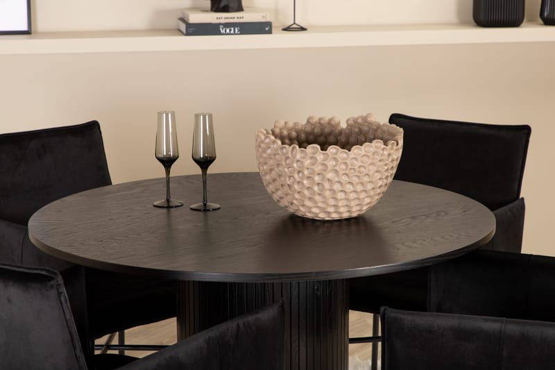 Pyöreä Bianca Ruokapöytä 4 kpl Pippi Ruokatuolia - Huonekalut - Pöytä & ruokailuryhmä - Ruokailuryhmä