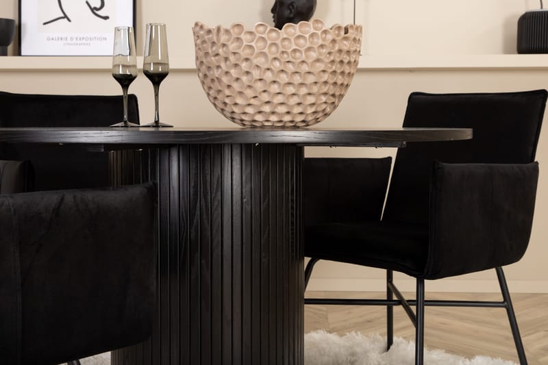 Pyöreä Bianca Ruokapöytä 4 kpl Pippi Ruokatuolia - Huonekalut - Pöytä & ruokailuryhmä - Ruokailuryhmä